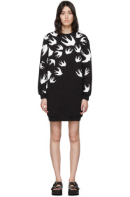 McQ Alexander McQueen - 黑色 Swallow 套头连衣裙