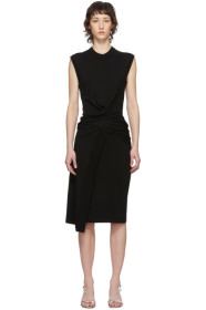 McQ Alexander McQueen - 黑色 Tomiko 扭缝针织连衣裙