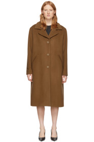 McQ Alexander McQueen - Brown Wool Casual Welt Coat