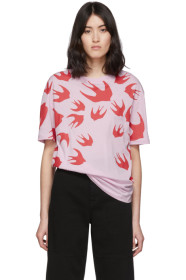 McQ Alexander McQueen - SSENSE 独家发售粉色 Swallow T 恤