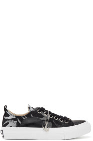 McQ Alexander McQueen - Black Swallow Plimsoll Sneakers