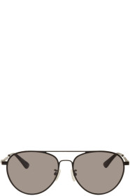 McQ Alexander McQueen - Black Gravity Bar Sunglasses