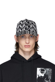 McQ Alexander McQueen - Black & White Allover Print Cap