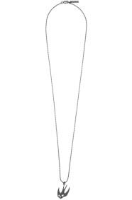 McQ Alexander McQueen - Gunmetal Swallow Necklace