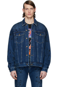 McQ Alexander McQueen - Blouson en denim Painted Vintage