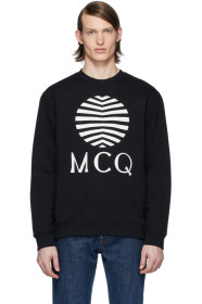 McQ Alexander McQueen - Pull molletonné à logo noir