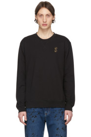 McQ Alexander McQueen - Pull molletonné noir Embroidered Swallow