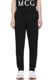 McQ Alexander McQueen - Pantalon de survêtement à logo brodé noir
