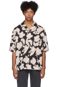 McQ Alexander McQueen - Chemise à imprimé noire et blanche Kimono