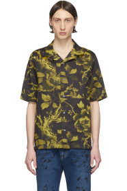 McQ Alexander McQueen - Chemise noire et jaune Yoke Billy