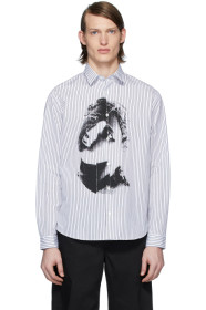 McQ Alexander McQueen - Chemise blanche et noire Sheehan 20
