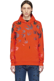 McQ Alexander McQueen - Pull à capuche orange Swallow