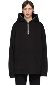 McQ Alexander McQueen - Pull à capuche et glissière noir