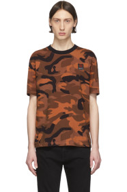 McQ Alexander McQueen - T-shirt surdimensionné à motif camouflage orange