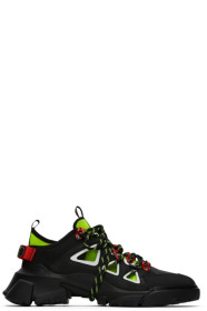 McQ Alexander McQueen - ブラック & イエロー ORBYT ランナー スニーカー