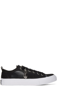 McQ Alexander McQueen - Baskets noires et blanches Plimsoll Low