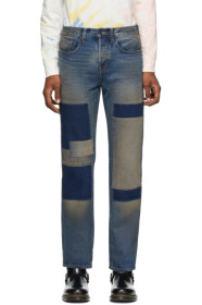 Reese Cooper - Indigo Patchwork Jeans
