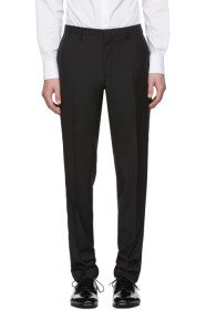 Tiger of Sweden - Black Wool & Mohair Thulin Trousers