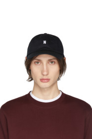 Norse Projects - Casquette en sergé noire Sports