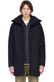 Norse Projects - Blouson en duvet et Gore-Tex® bleu marine Rokkvi 5.0