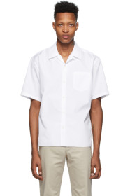 Norse Projects - Chemise à manches courtes blanche Carsten