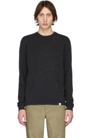 Norse Projects - Pull en laine d'agneau gris Sigfred