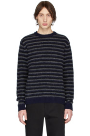 Norse Projects - Pull en laine bleu marine Sigfred