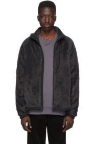 Norse Projects - Blouson en molleton à glissière gris Tycho