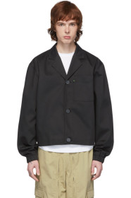 Xander Zhou - Black Notched Lapel Jacket