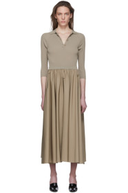 Max Mara - Taupe Fred Polo Dress