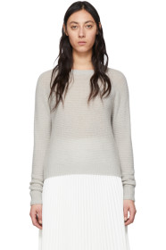 Max Mara - Grey Cashmere & Silk Ciad Sweater