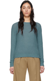 Max Mara - Blue Cashmere & Silk Ciad Sweater