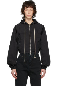 Rick Owens Drkshdw - Black Giacca Mini Windbreaker Jacket