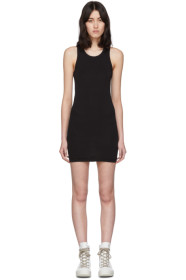 Rick Owens Drkshdw - Black Rib Tank Short Dress