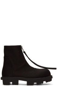 Rick Owens Drkshdw - Black Megatooth Zip Boots