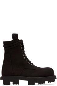 Rick Owens Drkshdw - Black Twill Boots