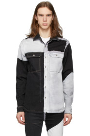 Rick Owens Drkshdw - 黑色 & 灰色 Outer 牛仔衬衫