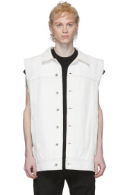Rick Owens Drkshdw - 白色 Worker 牛仔马甲