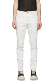 Rick Owens Drkshdw - 白色 Detroit Cut 牛仔裤