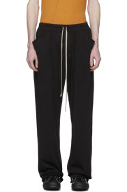 Rick Owens Drkshdw - 黑色抽绳长款运动裤