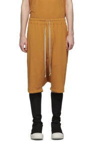 Rick Owens Drkshdw - 橙色 Pod 短裤