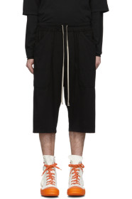 Rick Owens Drkshdw - 黑色 MT 短裤