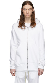 Rick Owens Drkshdw - 白色 Gimp 连帽衫
