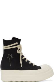 Rick Owens Drkshdw - 黑色 Double Bumper 高帮运动鞋