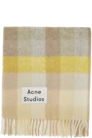 Acne Studios - Yellow & Grey Blanket Scarf
