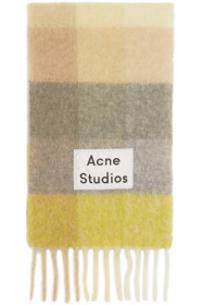 Acne Studios - Yellow & Grey Valley Scarf