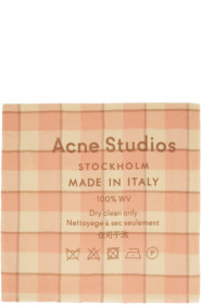Acne Studios - Pink Check Cassiar Scarf