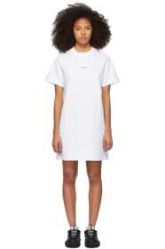 Acne Studios - White Reverse Logo T-Shirt Dress