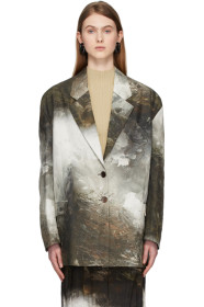 Acne Studios - Multicolor Landscape Painting Suit Blazer
