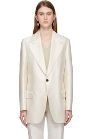 Acne Studios - White Single-Breasted Blazer